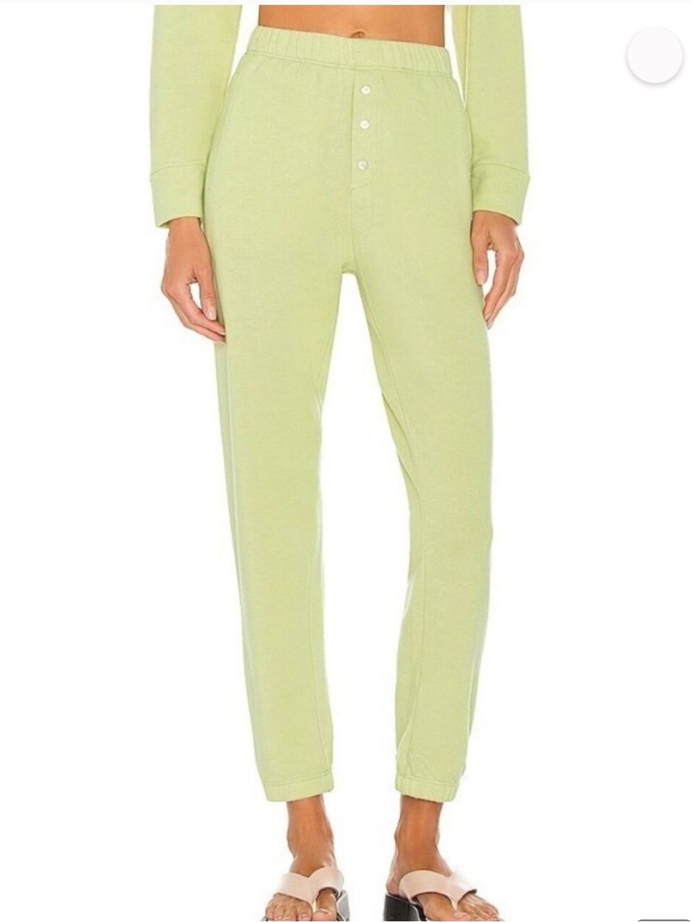 DONNI. Light Green Sweater Joggers